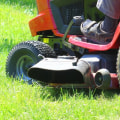 What is a driving lawn mower called?