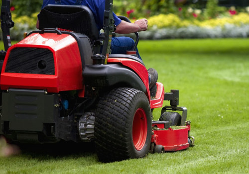 What can you not do with a riding lawn mower?